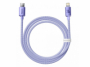 datový kabel Baseus Crystal Shine USB-C/Lightning FastCharge 3A 20W violet 1,2m - 