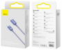 datový kabel Baseus Crystal Shine USB-C/USB-C FastCharge 100W violet 1,2m - 