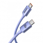 datový kabel Baseus Crystal Shine USB-C/USB-C FastCharge 100W violet 1,2m - 