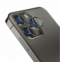 ochranné tvrzené sklo na sklíčko kamery s kovovým rámečkem 3mK Black pro Apple iPhone 15 Pro, iPhone 15 Pro Max, 3ks