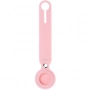 FIXED pouzdro silikonové s popruhem pro Apple Airtag pink - 