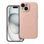 Pouzdro Jekod Silicone Mag Cover pink pro Apple iPhone 15 Plus