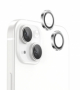 ochranné tvrzené sklo na sklíčko kamery s kovovým rámečkem pro Apple iPhone 15, iPhone 15 Plus, 2ks