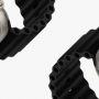 Dux Ducis výměnný silikonový pásek Ocean Wave pro Apple Watch, Watch 2, 3, 4, 5, 6, 7, 8, 9, 10, SE, SE 2. gen, verze 42, 44, 45, 49mm black - 