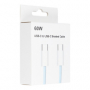opletený datový kabel Jekod PowerDelivery 3A USB-C/USB-C 60W blue 1m