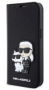 Karl Lagerfeld knížkové pouzdro PU Saffiano Karl and Choupette NFT book black pro Apple iPhone 13