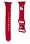 výměnný silikonový pásek Hello Kitty Liquid Head Logo red pro Apple Watch 38, 40, 41mm