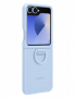 originální pouzdro Samsung Silicone Case pro Samsung F741B Galaxy Z Flip6 5G, F761B Galaxy Z Flip7 FE 5G modrá
