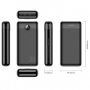 VEGER powerbanka L30 30000mAh 20W PD QC3.0 black - 