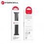 Forcell F-Design FA01 silikonový pásek pro Apple Watch Series 1, 2, 3, 4, 5, 6, 7, 8, 9, 10, SE, SE 2, Ultra, Ultra 2 42, 44, 45, 46, 49mm black - 