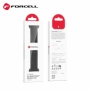 Forcell F-Design FA01 silikonový pásek pro Apple Watch Series 1, 2, 3, 4, 5, 6, 7, 8, 9, SE, SE 2 38, 40, 41mm black - 