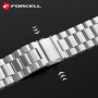 Forcell F-Design FA10 kovový pásek pro Apple Watch Series 1, 2, 3, 4, 5, 6, 7, 8, 9, 10, SE, SE 2, Ultra, Ultra 2 42, 44, 45, 46, 49mm silver - 