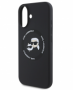 Karl Lagerfeld pouzdro Liquid Silicone K&CH Heads MagSafe black pro Apple iPhone 16