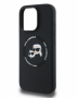 Karl Lagerfeld pouzdro Liquid Silicone Karl and Choupette MagSafe black pro Apple iPhone 16 Pro Max