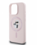 Karl Lagerfeld pouzdro Liquid Silicone Karl and Choupette MagSafe pink pro Apple iPhone 16 Pro Max