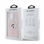 Karl Lagerfeld pouzdro Liquid Silicone Karl and Choupette MagSafe pink pro Apple iPhone 16 Pro Max - 