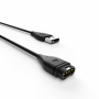 nabíjecí kabel Fixed USB-A pro chytré hodinky Garmin Fenix 5, 6, 7, 7X, 8, Epix, Venu 2, 3, 3S, Vivoactive 3, 4, 5 black - 