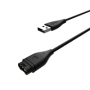 nabíjecí kabel Fixed USB-A pro chytré hodinky Garmin Fenix 5, 6, 7, 7X, 8, Epix, Venu 2, 3, 3S, Vivoactive 3, 4, 5 black