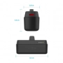 FIXED powerbanka Zen 5 Plug-in USB-C PD 20W 5000mAh black - 