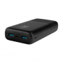 FIXED powerbanka Zen 20 s LCD displejem PD 20W 20000mAh black