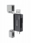 Devia adaptér pro MicroSD kartu 2v1 EL240 s USB-C a USB-A výstupem black - 