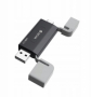 Devia adaptér pro MicroSD kartu 2v1 EL240 s USB-C a USB-A výstupem black - 