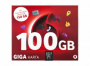 Vodafone SIM Předplacená karta GIGA 100GB + 50GB - 