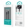 opletený datový kabel Devia EC646 USB-C / Lightning PD 27W 3A 1m black - 