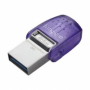 Flash Disk Kingston DataTraveler MicroDuo 3C 64GB USB3.0 / 3.1 DT 200MB/s microUSB / USB-C purple - 