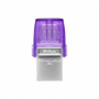 Flash Disk Kingston DataTraveler MicroDuo 3C 64GB USB3.0 / 3.1 DT 200MB/s microUSB / USB-C purple