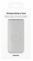 Originální powerbanka Samsung EB-U2510 10000mAh USB-C beige 25W s bezdrátovým nabíjením - 