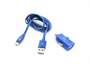 Autonabíječka O2 USB-A 2.4A včetně kabelu MicroUSB modrá 1m - 
