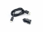 Autonabíječka O2 USB-A 2.4A včetně kabelu USB-C černá 1m - 