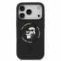 Karl Lagerfeld pouzdro Liquid Silicone Karl and Choupette MagSafe pro Apple iPhone 17 Pro černá - 