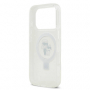 Karl Lagerfeld pouzdro Ringstand Karl and Choupette MagSafe pro Apple iPhone 17 Pro transparentní - 