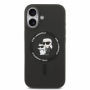 Karl Lagerfeld pouzdro Liquid Silicone Karl and Choupette MagSafe pro Apple iPhone 17 černá - 