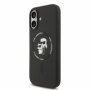 Karl Lagerfeld pouzdro Liquid Silicone Karl and Choupette MagSafe pro Apple iPhone 17 černá