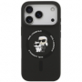 Karl Lagerfeld pouzdro Liquid Silicone Karl and Choupette MagSafe pro Apple iPhone 17 Pro Max černá