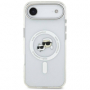 Karl Lagerfeld pouzdro IML K&CH Metal Frame MagSafe pro Apple iPhone Air transparentní