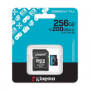 Kingston microSDXC Canvas Go! Plus 256GB 200MB/s 4K včetně adaptéru - ROZBALENO - 
