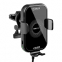 držák do auta s bezdrátovou nabíječkou OBAL:ME GravCharger 15W černá
