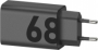 originální GaN nabíječka Motorola TurboCharge MC-682N FastCharge USB-C 68W černá