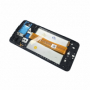 LCD displej + sklíčko LCD + dotyková plocha + přední kryt Samsung A125F Galaxy A12 černá - 