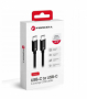 nabíjecí a datový kabel ForCell F-Energy C338 USB-C/USB-C 3A PD QC4.0 60W černá 0,25m - 